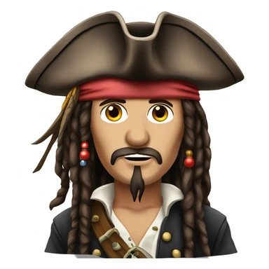 captain jack sparrow  sticker