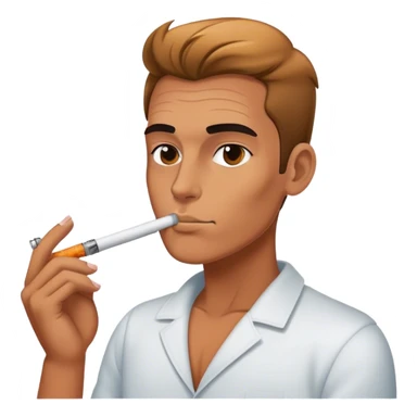 Smoking a vape  sticker