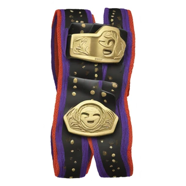 Wrestling belt sticker