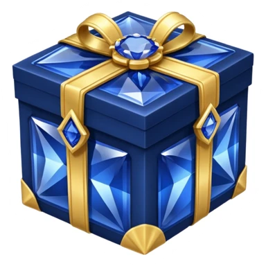 Sapphire gift box sticker