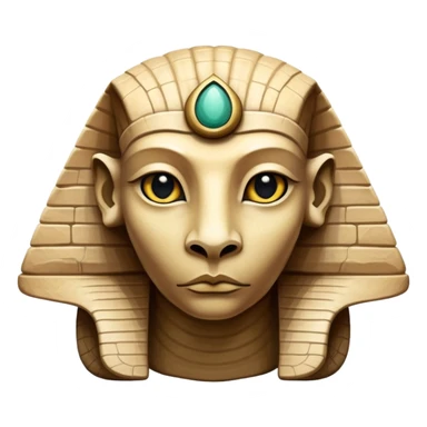 Sphinx with reptilian face sticker