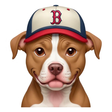 Pit Bull Boston Red Sox hat  sticker