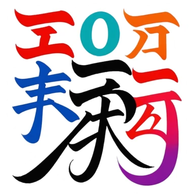 japonese alphabete sticker
