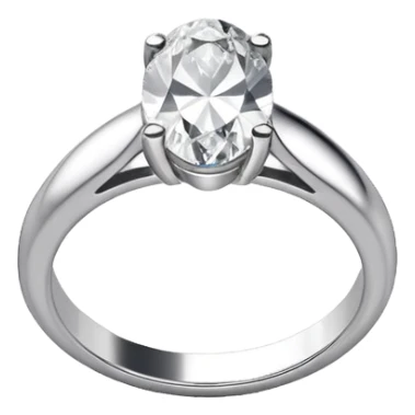 ring with oval shaped diamond  sticker
