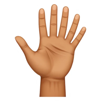 outstretched right hand sticker
