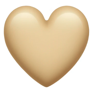 beige heart sticker