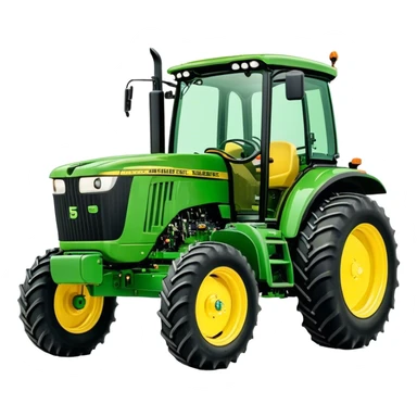 Tractor - John Deere 5055E (Model Year: 2021) (Iconic colour: Green with yellow) sticker