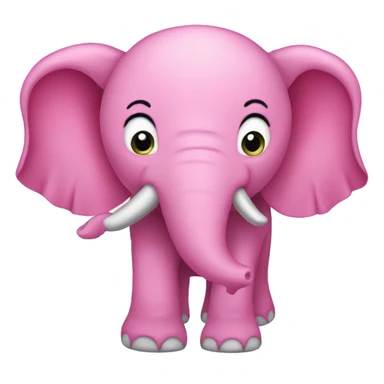 Pink elefant  sticker