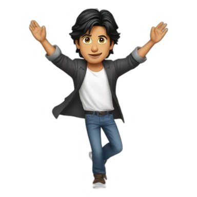 Shahrukh Khan pose with open arms sticker