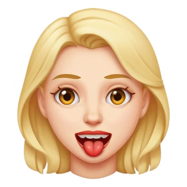 woman mewing sticker