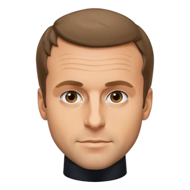 emanuel macron très réaliste  sticker