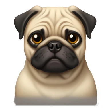protected pug sticker
