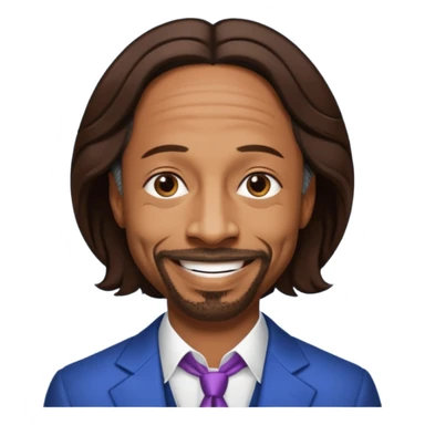Katt Williams with dark brown hair sticker