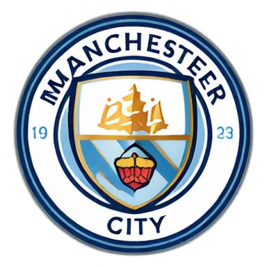 manchester city logo sticker