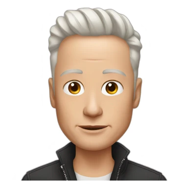 Elon musk without hair plugs sticker