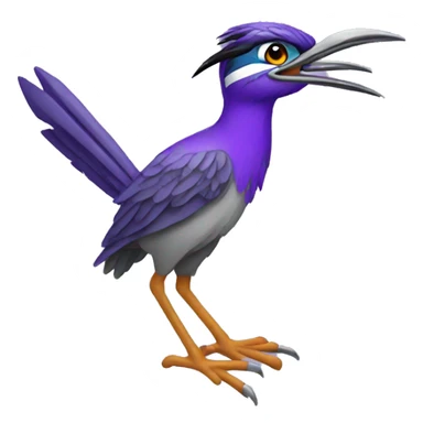 Roadrunner purple sticker