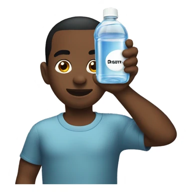 Diddy holding a bottle of baby oil sticker
