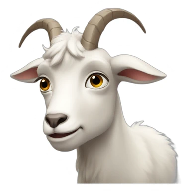 À goat sad sticker