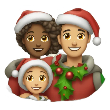 Christmas family sticker