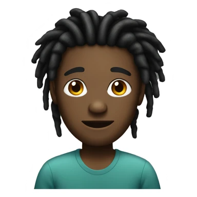 Black guy with dreads sticker