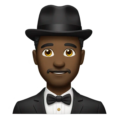 Black rich man sticker