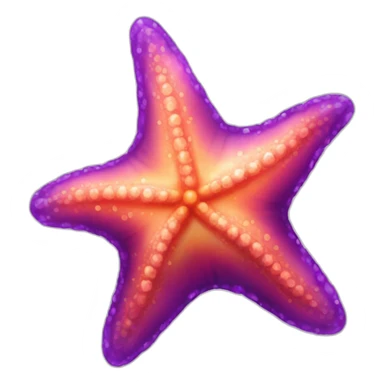 amethyst starfish sticker
