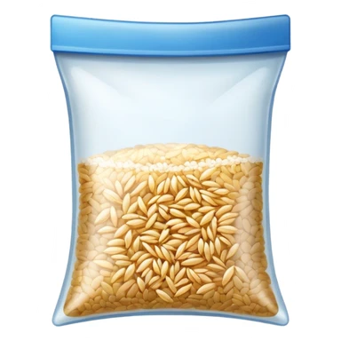 rice grains in a bag sticker