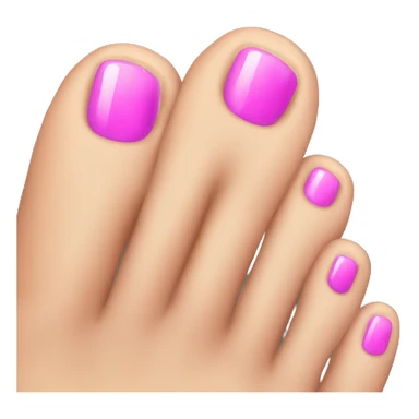 Nail polish toes sticker