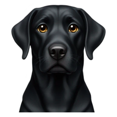 black lab black sticker