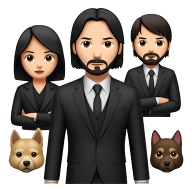 Elinde silah tutan jon wick sticker