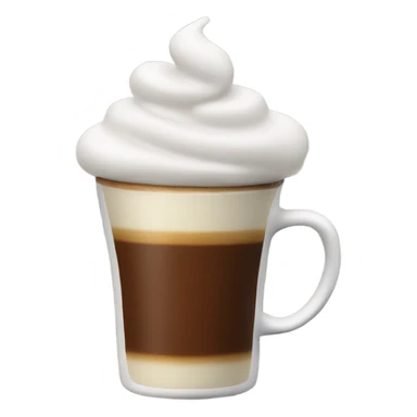 Coffee with foam on top sticker