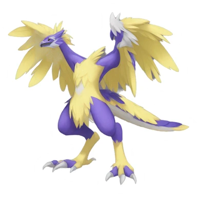 Anthro Sona Fakemon Raptor Full Body sticker