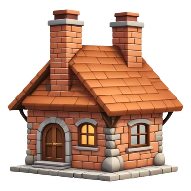 cozy house with a chimney sticker