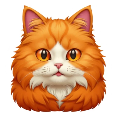 Cat saying no sticker