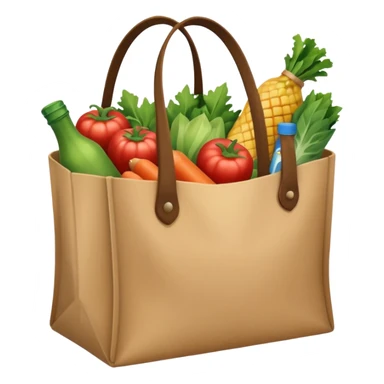 groceries in a bag sticker