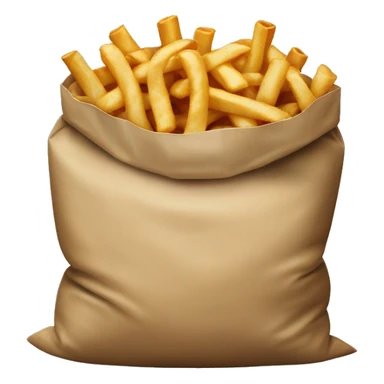 Sack of fast-food sticker