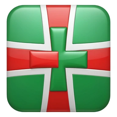 change the red cross emoji color from red to green color sticker