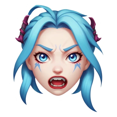 league of legends ___ jinx , angry sticker