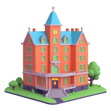 black haunted hotel sticker