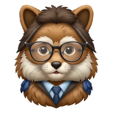 Professor animal sticker