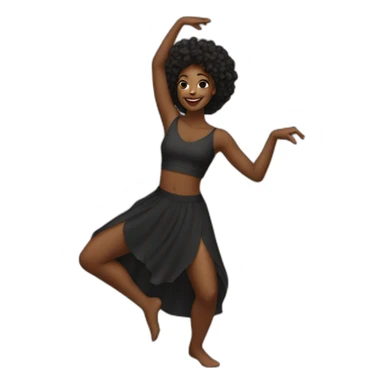 Beautiful Black women dance sticker