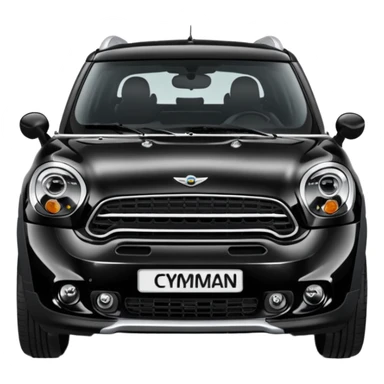 Black mini countryman sticker