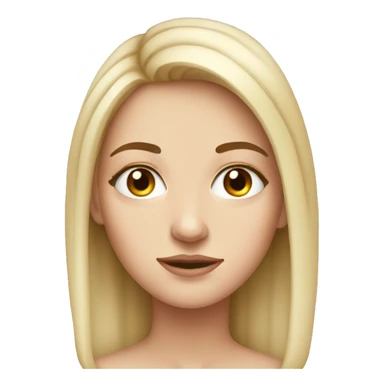 white girl with big side eye sticker