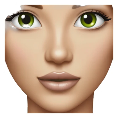 Realistic victoria secret model blonde green eyes  sticker