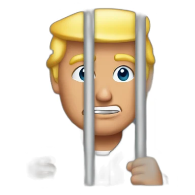 trump-in-jail-cell sticker