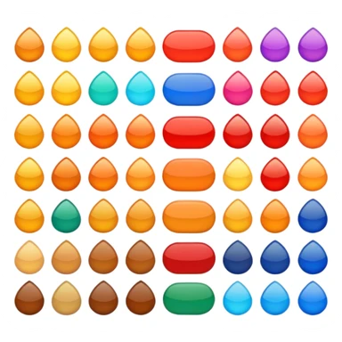 A color palette sticker