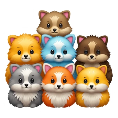 Cute animals sticker