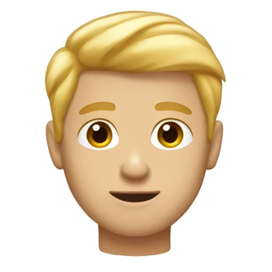 blond man with rizzing face sticker