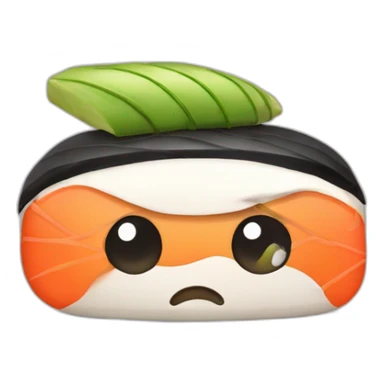 dejected sushi sticker