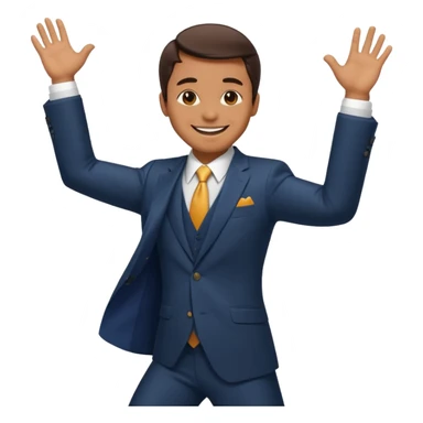 Man doing the metro man dance sticker